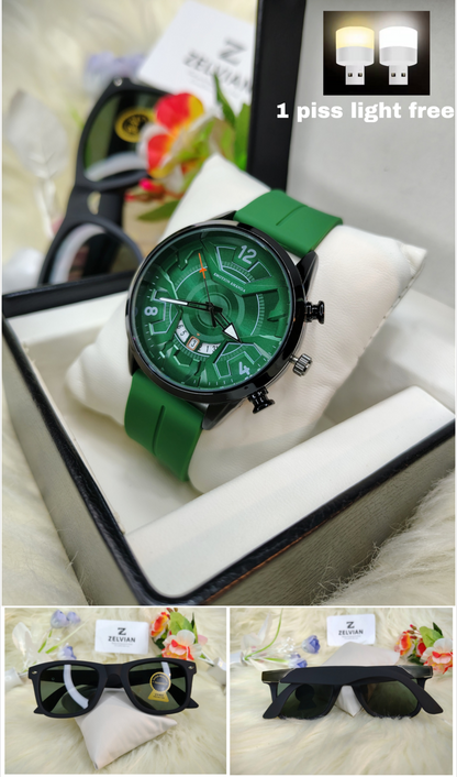 ⌚ 𝐏𝐫𝐞𝐦𝐢𝐮𝐦 𝐃𝐚𝐭𝐞-𝐃𝐢𝐬𝐩𝐥𝐚𝐲 𝐖𝐚𝐭𝐜𝐡 + 🕶️ 𝐓𝐫𝐞𝐧𝐝𝐲 𝐒𝐮𝐧𝐠𝐥𝐚𝐬𝐬