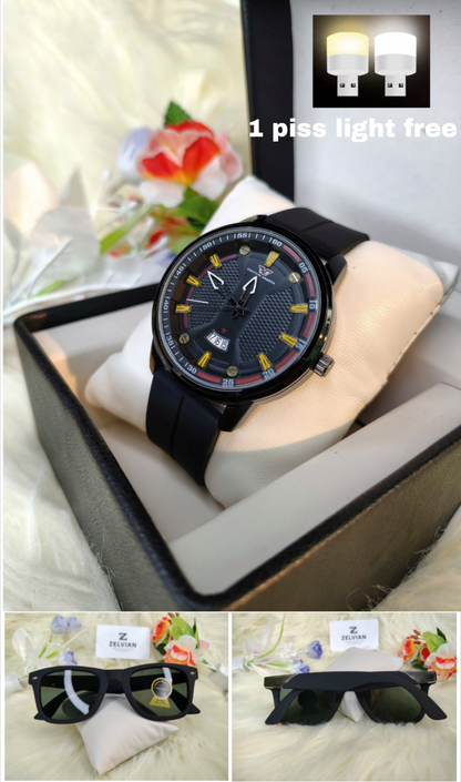 ⌚ 𝐏𝐫𝐞𝐦𝐢𝐮𝐦 𝐃𝐚𝐭𝐞-𝐃𝐢𝐬𝐩𝐥𝐚𝐲 𝐖𝐚𝐭𝐜𝐡 + 🕶️ 𝐓𝐫𝐞𝐧𝐝𝐲 𝐒𝐮𝐧𝐠𝐥𝐚𝐬𝐬